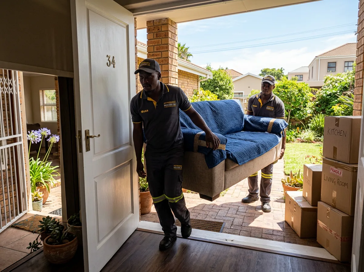 B&W Movers crew relocating a household in Gauteng