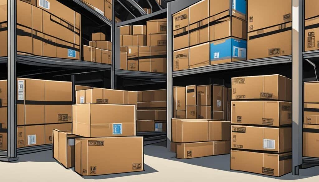 Quality Boxes for Packing – Shop in South Africa 1 B&W Movers A warehouse filled with numerous boxes for packing.