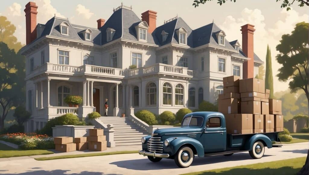 South Africa's Trusted Removals Company | B&W Movers 1 B&W Movers A painting of a truck with boxes in front of a house, depicting storage in Durban.