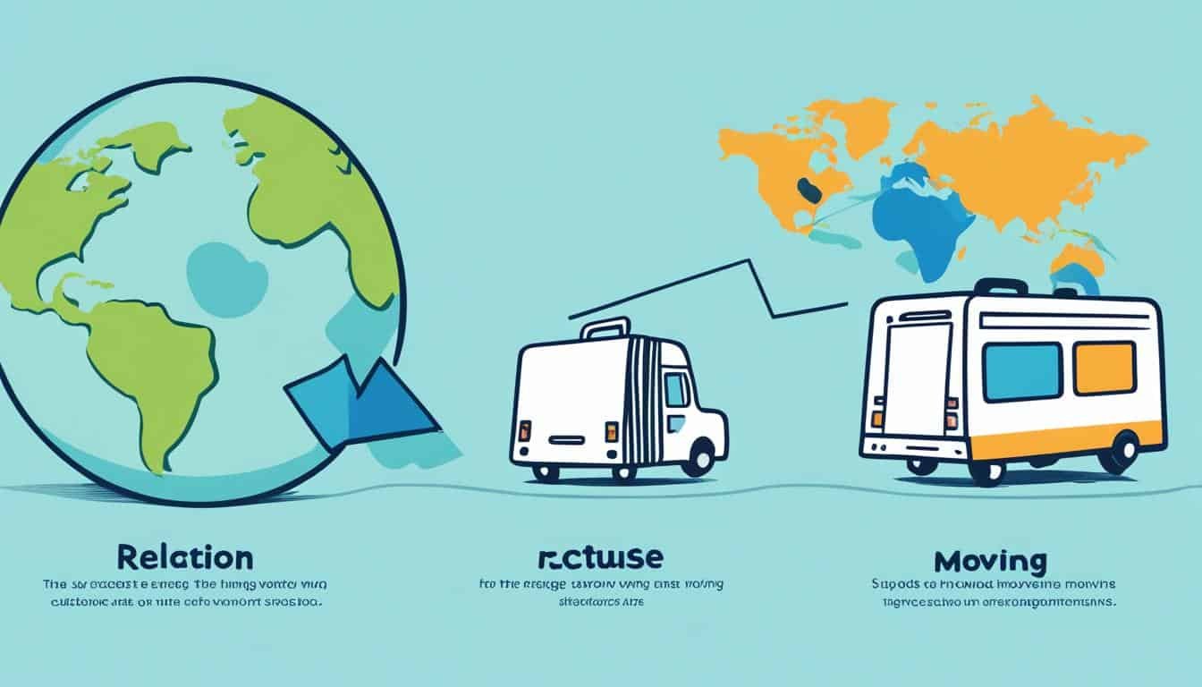 What is the difference between relocation and moving?