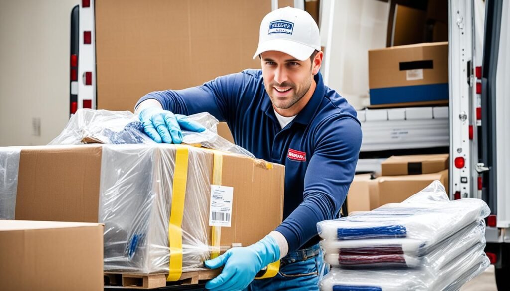 Moving Companies: Expert Relocation Services in SA 2 experienced movers handling valuable belongings